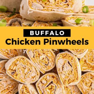 buffalo chicken pinwheels pinterest collage