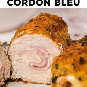 chicken cordon bleu pinterest collage