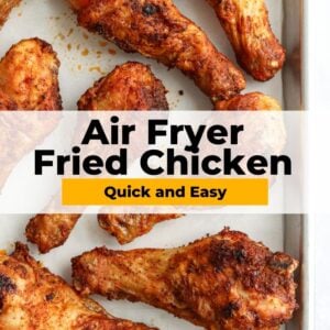 air fryer fried chicken pinterest collage