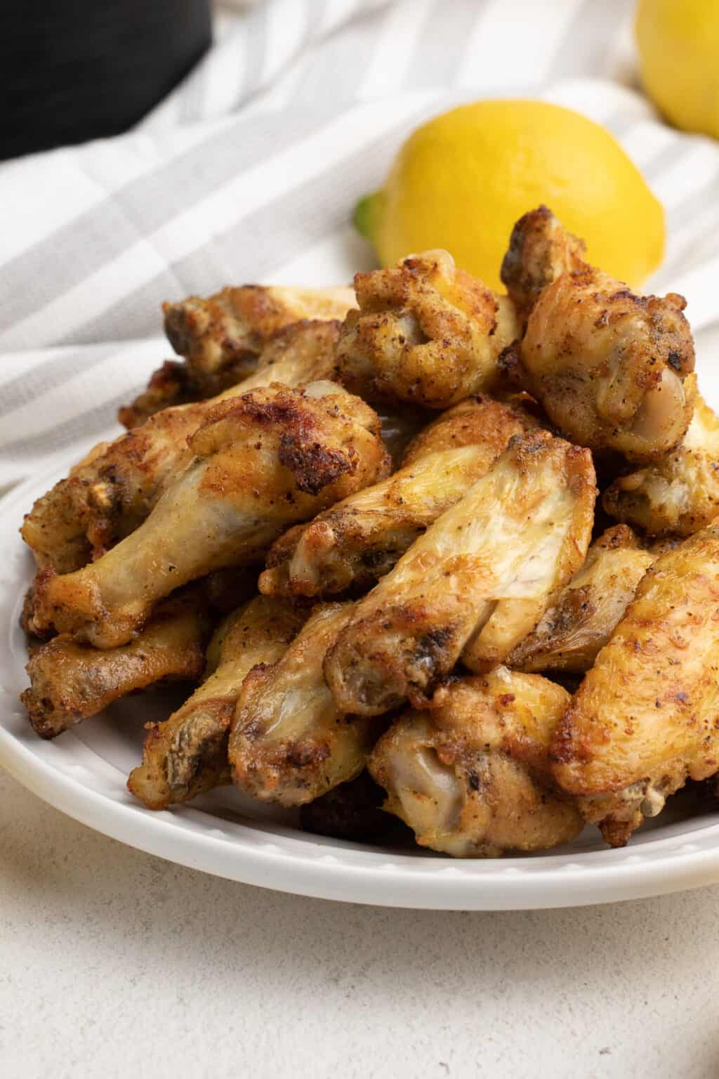 Air Fryer Lemon Pepper Chicken Wings Easy Chicken Recipes