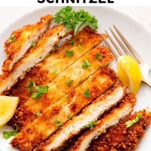 chicken schnitzel pinterest collage