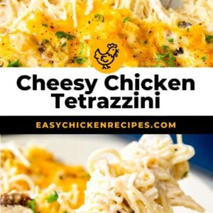 chicken tetrazzini pinterest collage