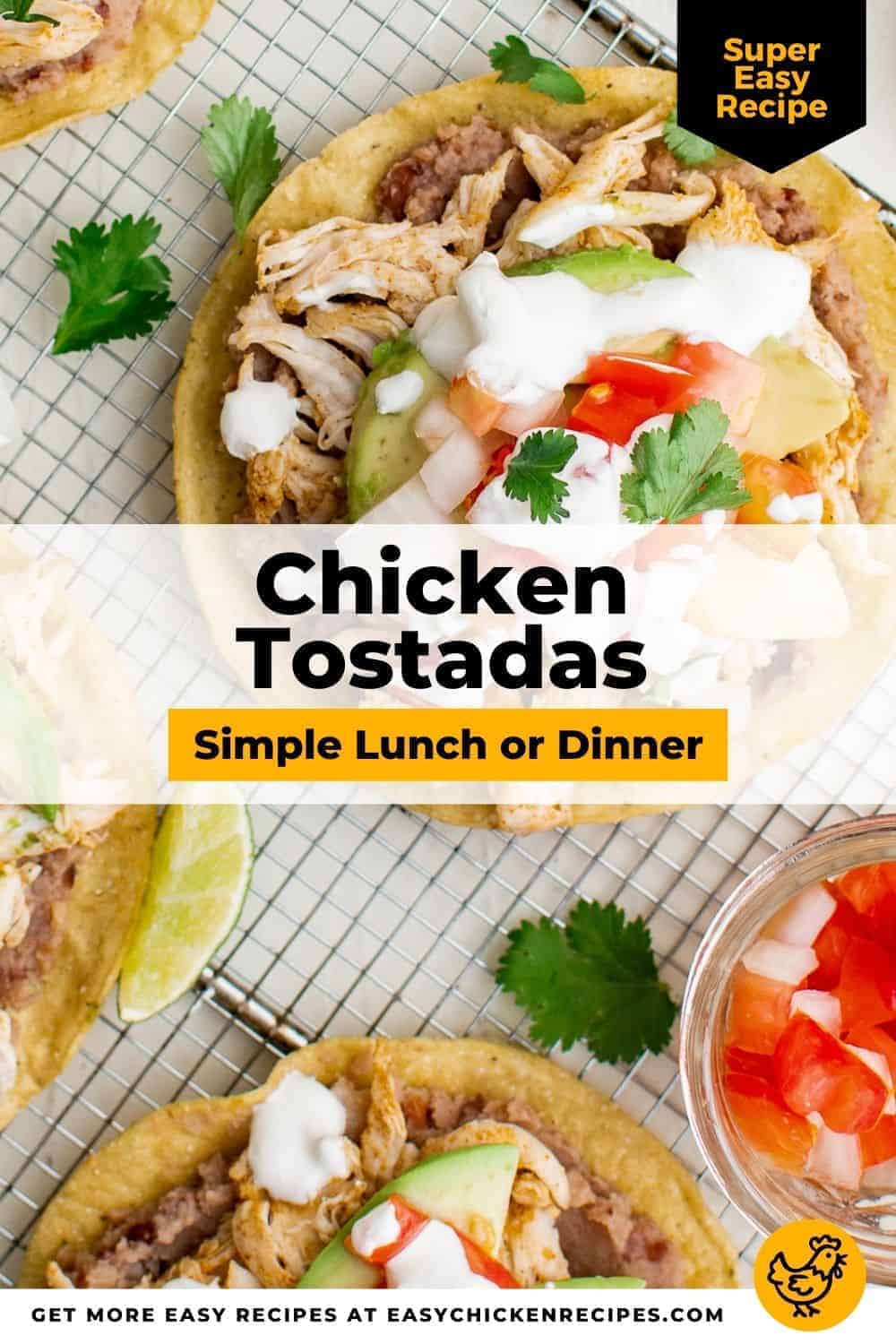 Chicken Tostadas - Easy Chicken Recipes