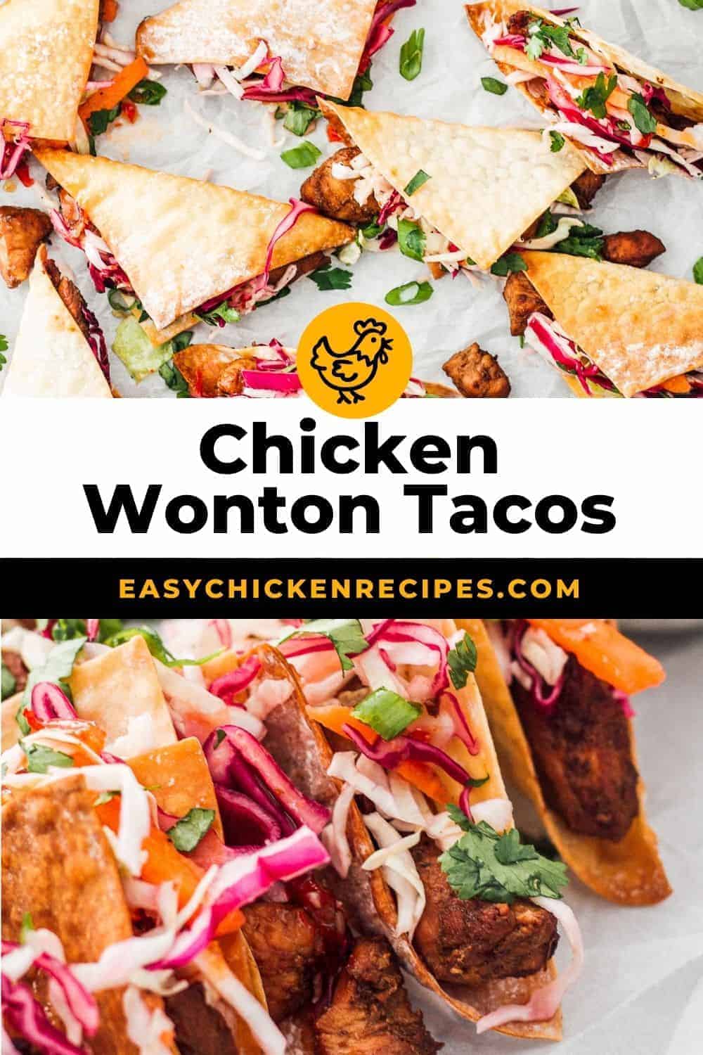 Chicken Wonton Tacos