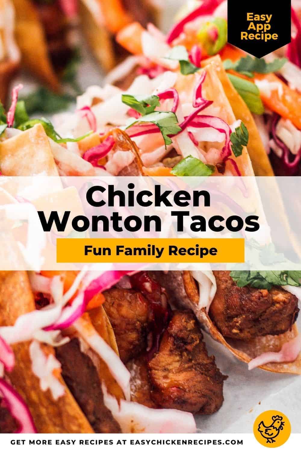 Chicken Wonton Tacos