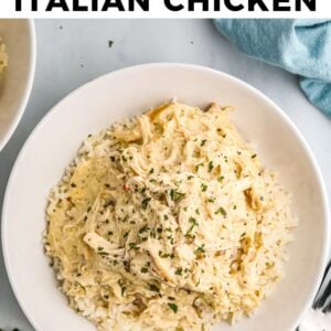 crockpot italian chicken pinterest collage