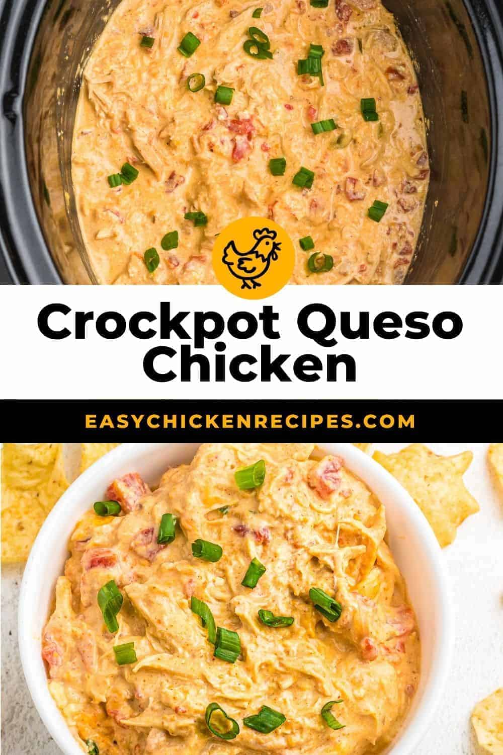 Crockpot Queso Chicken - Easy Chicken Recipes