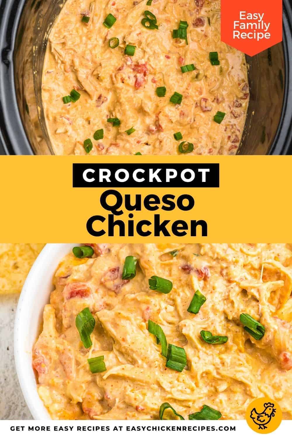 Crockpot Queso Chicken - Easy Chicken Recipes