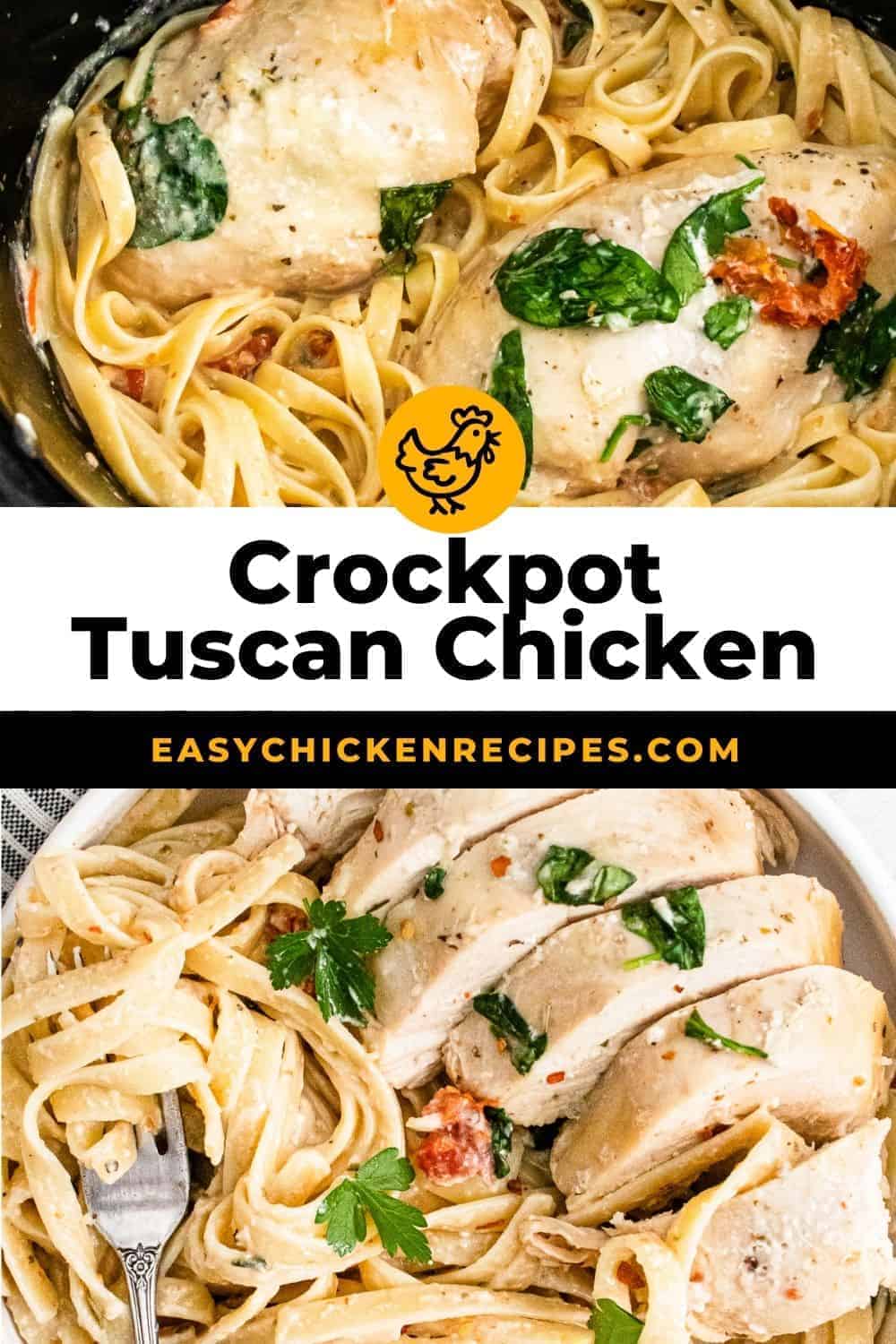 Crockpot Tuscan Chicken Recipe - Easy Chicken Recipes