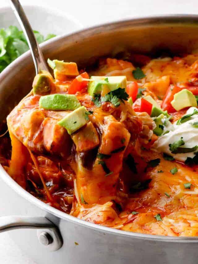 chicken enchilada casserole skillet google