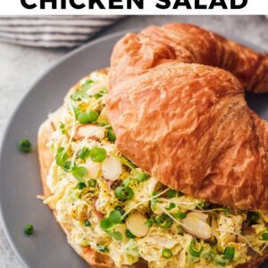 curried chicken salad pinterest collage