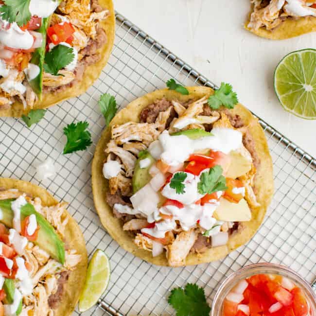 Chicken Tostadas - Easy Chicken Recipes