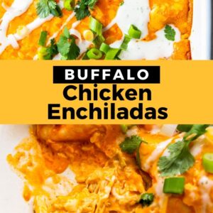 buffalo chicken enchiladas pinterest collage
