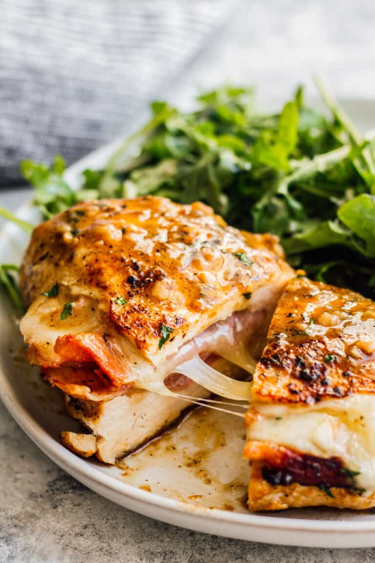 Ham and Cheese Stuffed Chicken - Easy Chicken Recipes
