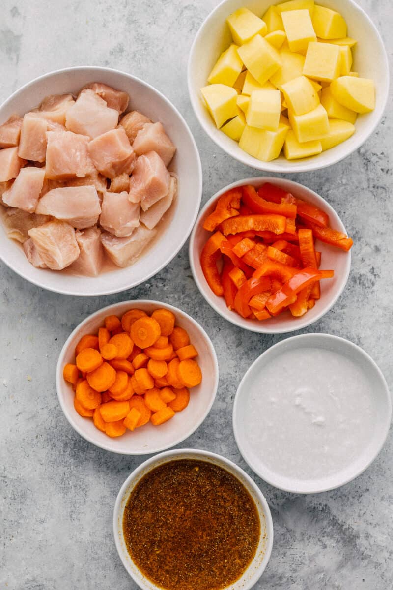 ingredients for instant pot chicken curry
