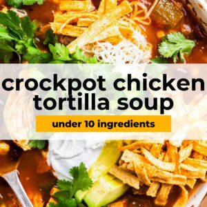 crockpot chicken tortilla soup pin