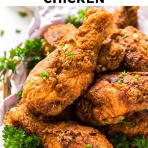 fried chicken pinterest collage