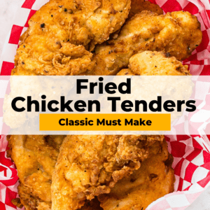 fried chicken tenders pinterest collage