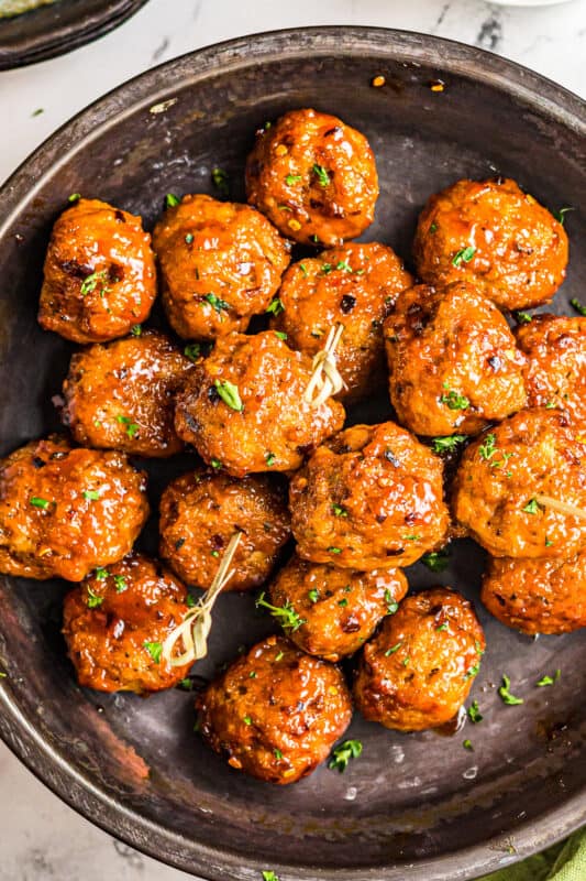 Air Fryer Firecracker Chicken Meatballs - Easy Chicken Recipes