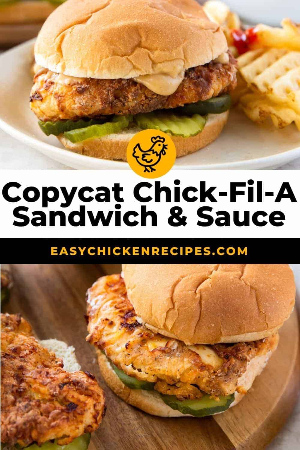 Copycat Chick Fil A Sandwiches (Fried or Air Fried) - Easy Chicken Recipes