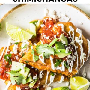 easy chicken chimichangas pinterest collage