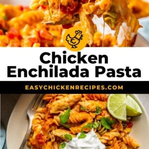 chicken enchilada pasta bake pinterest