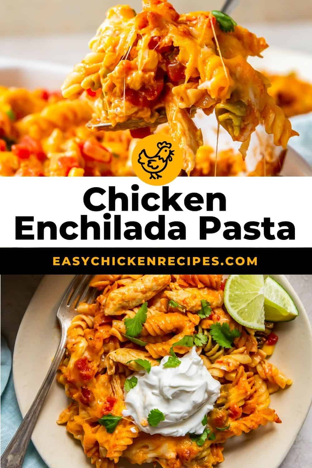 Chicken Enchilada Pasta Bake - Easy Chicken Recipes