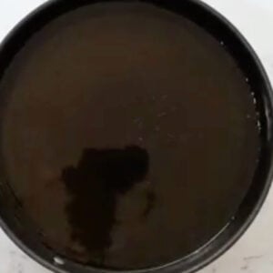 vegetable oil in a pan.