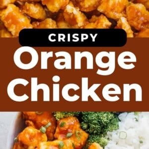 crispy orange chicken pin.