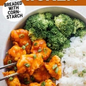 crispy orange chicken pin.