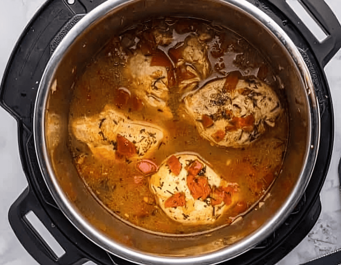 balsamic chicken in an instant pot.