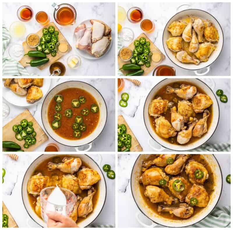 step by step photos for how to make chicken adobo