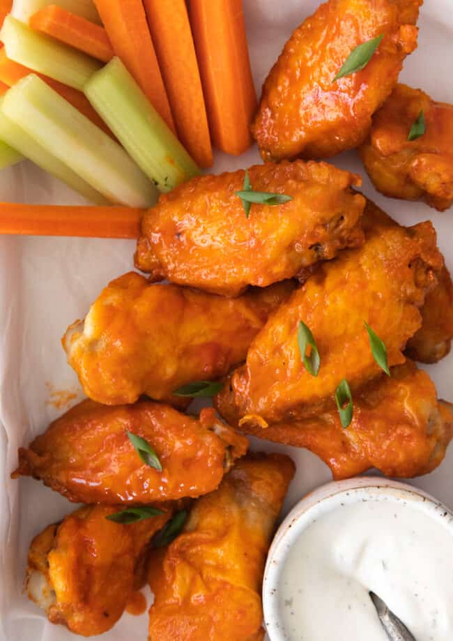 featured air fryer honey buffalo chicken wings