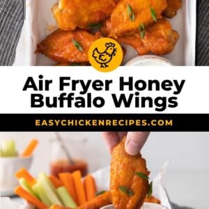 air fryer honey buffalo chicken wings pinterest