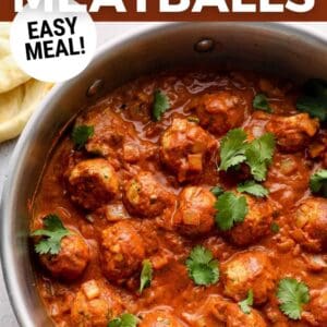 butter chicken meatballs pin.