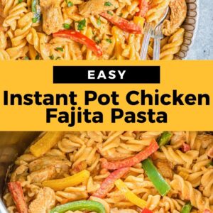 instant pot chicken fajita pasta pinterest