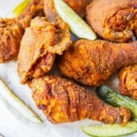 pickle brined fried chicken thighs and drumsticks