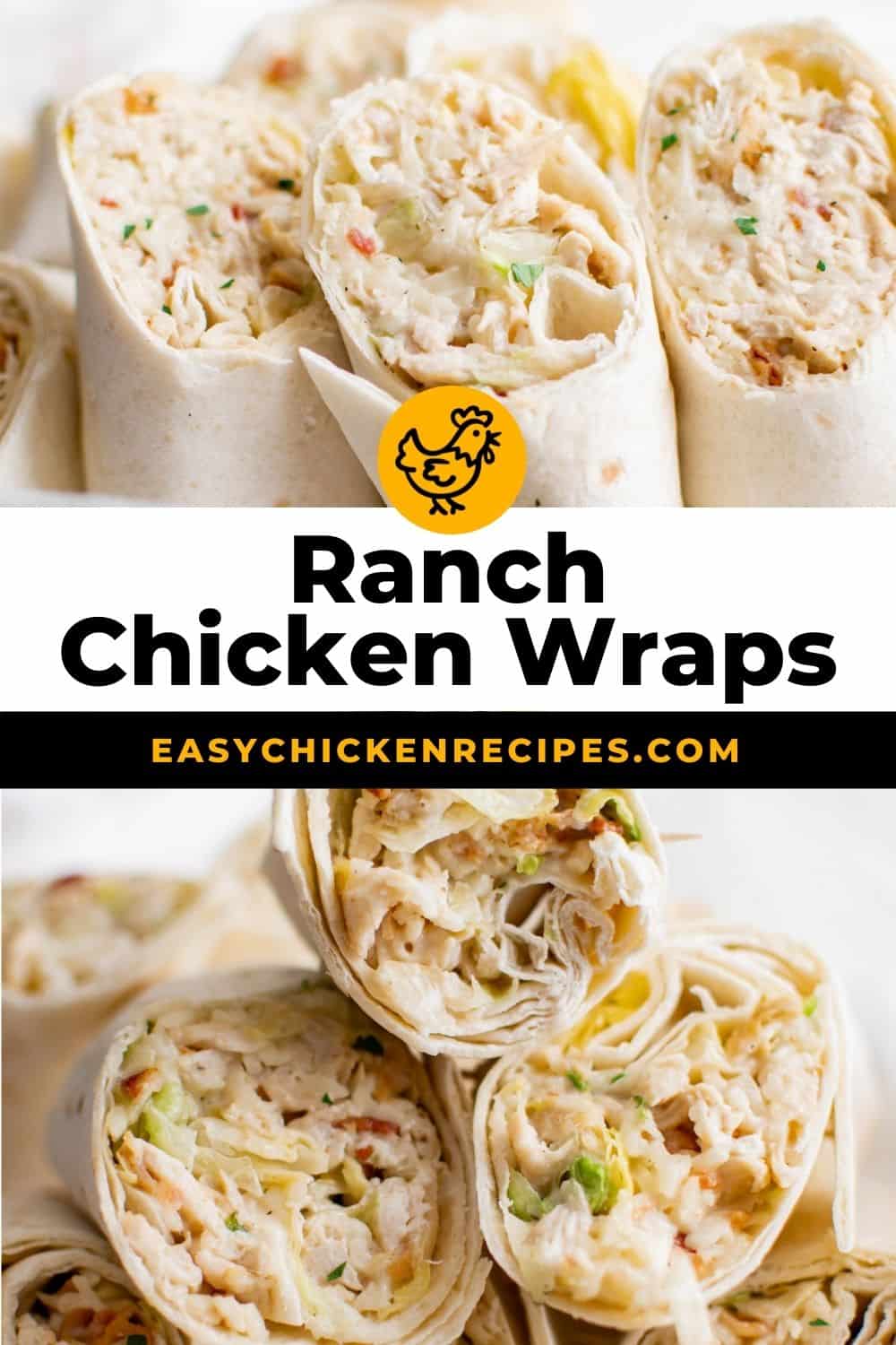 Chicken Ranch Wraps - Easy Chicken Recipes