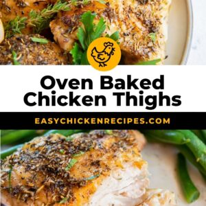 baked chicken thighs pinterest