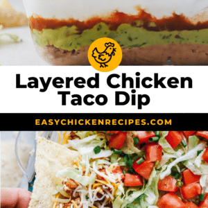 layered chicken taco dip pinterest