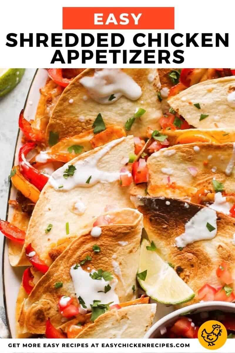 shredded chicken recipes for appetizers