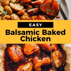 easy balsamic baked chicken