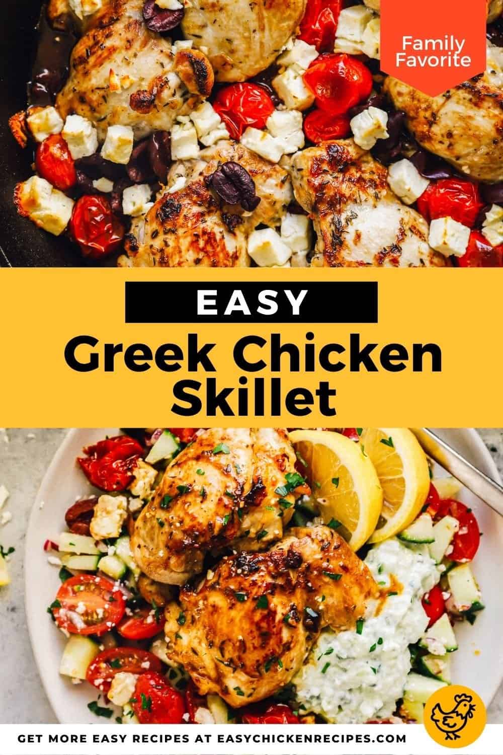Greek Chicken Skillet - Easy Chicken Recipes