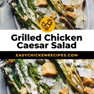 grilled chicken caesar salad pin