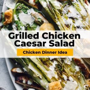 grilled chicken caesar salad pin