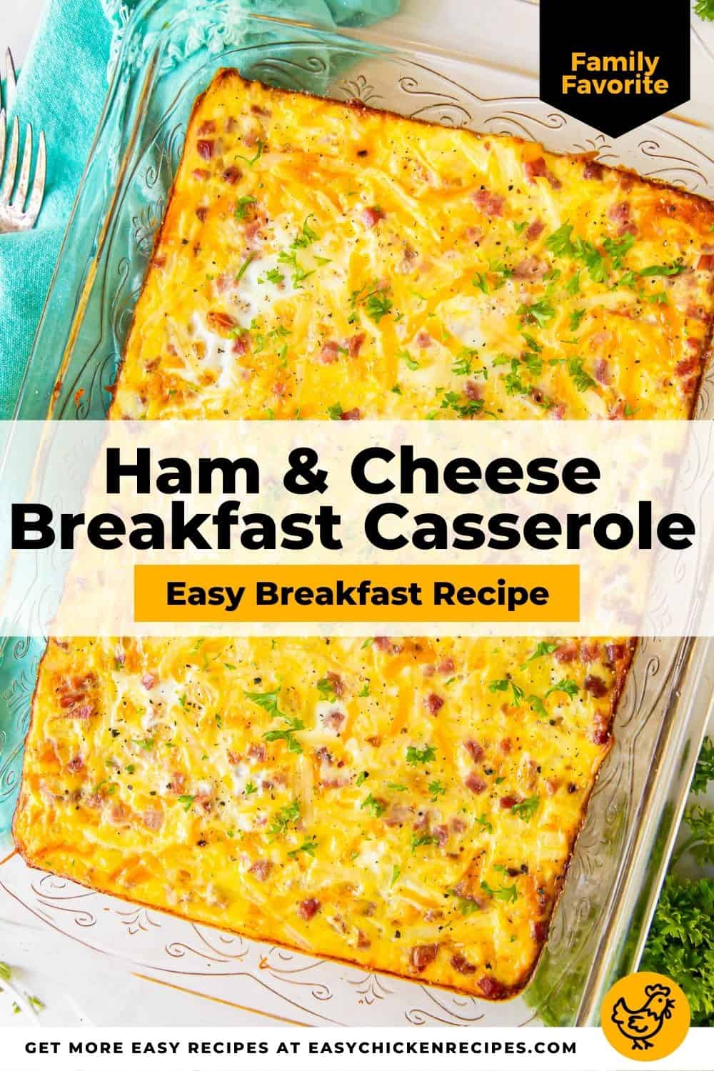 Ham and Cheese Breakfast Casserole - Easy Chicken Recipes