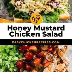honey mustard chicken salad pin