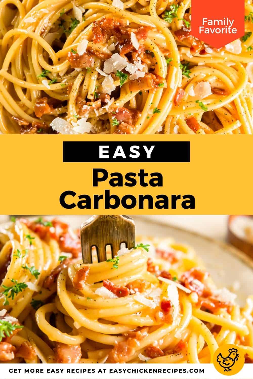 Pasta Carbonara - Easy Chicken Recipes