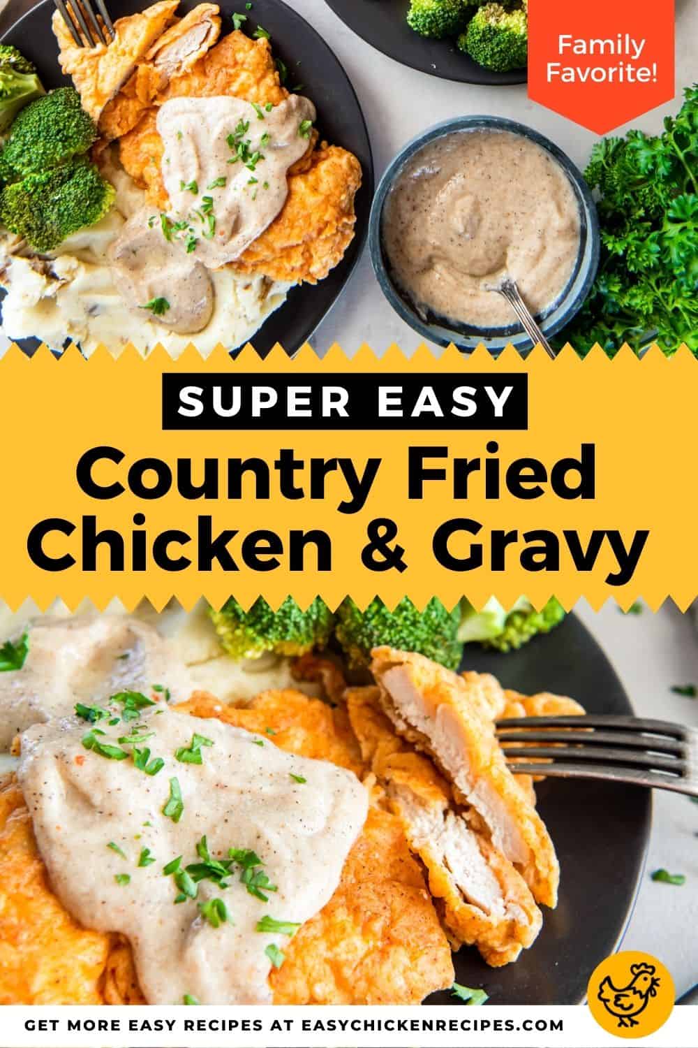 Country Fried Chicken and Gravy - Easy Chicken Recipes