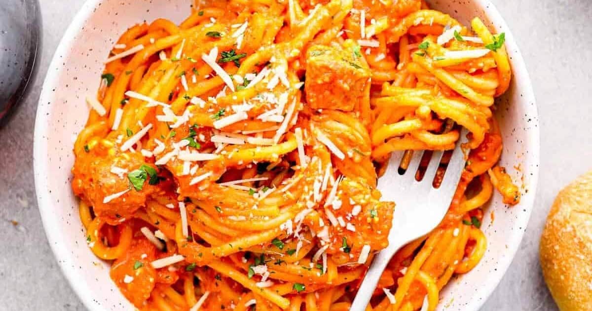 Crockpot Chicken Spaghetti Recipe